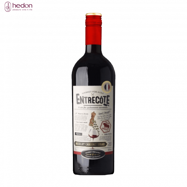 Rượu vang đỏ Entrecote Melot Cabernet Syrah VDP