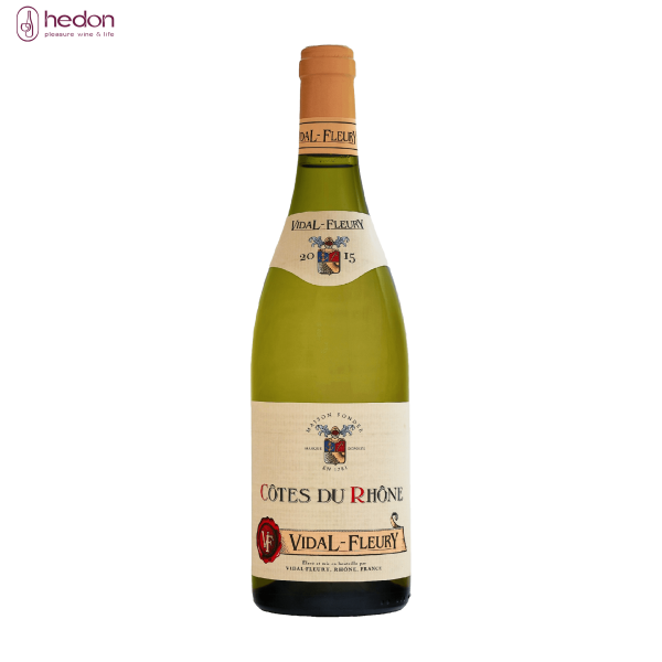 Rượu vang trắng Vidal Fleury Cotes Du Rhone Blanc 2017
