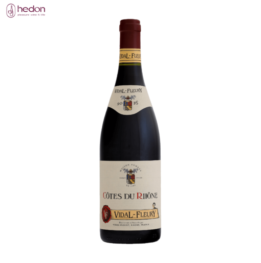 Rượu vang đỏ Vidal Fleury Cotes Du Rhone Rouge 2015