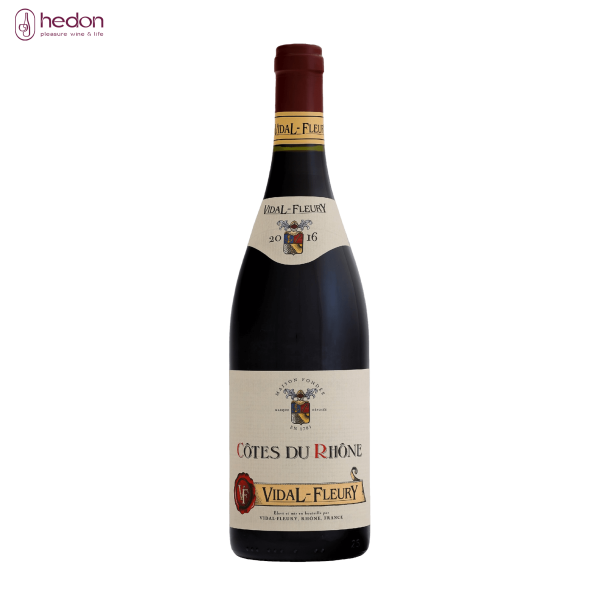 Rượu vang đỏ Vidal Fleury Cotes Du Rhone Rouge 2015