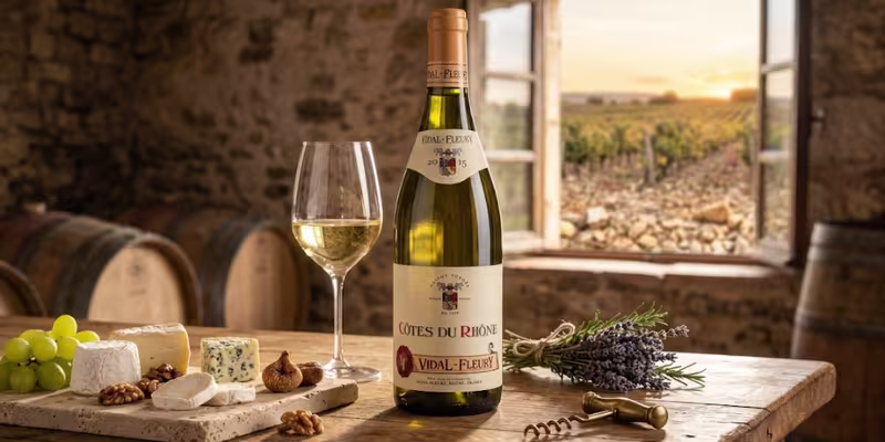 Vidal Fleury Côtes Du Rhône Blanc - Tuyệt tác vang trắng từ nhà làm vang lâu đời nhất Thung lũng Rhône