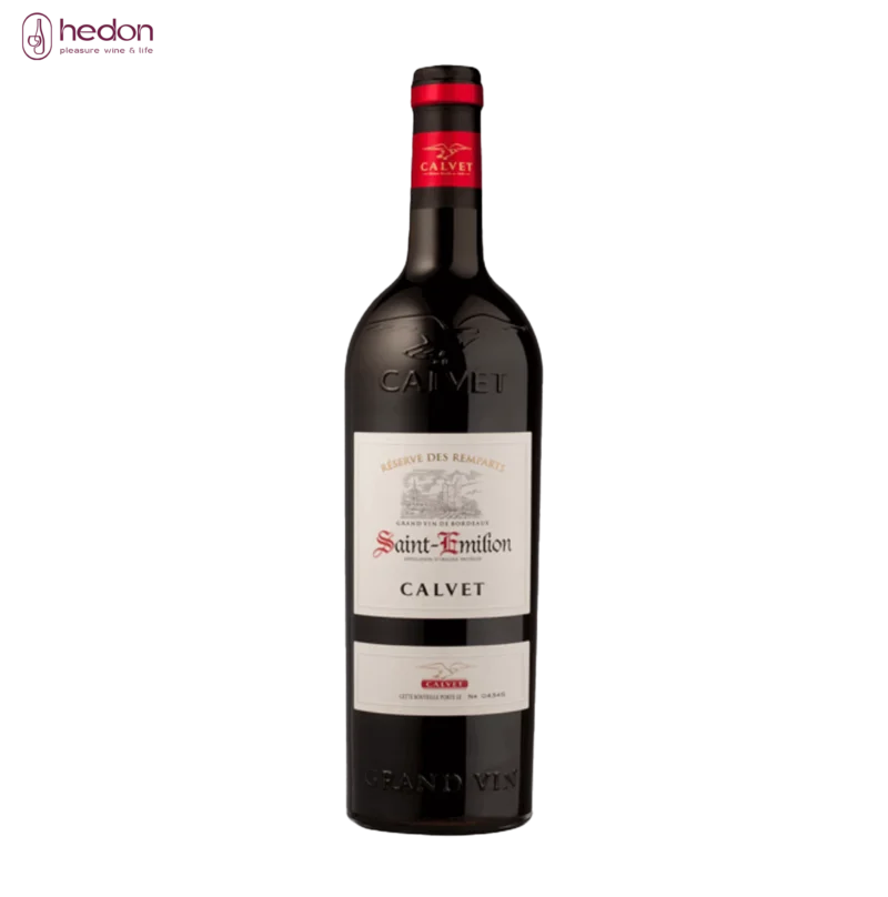 Rượu vang Pháp Calvet Saint Emilion Grand Cru nổi tiếng với việc sử dụng các giống nho truyền thống như Merlot