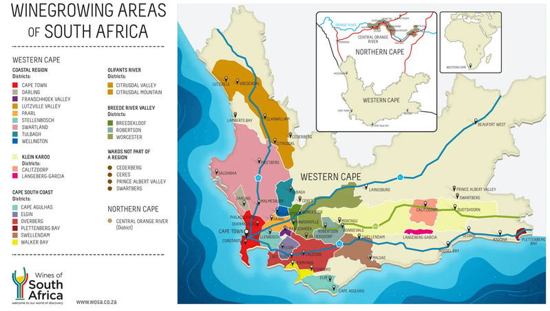 Những vùng sản xuất rượu vang tại Nam Phi