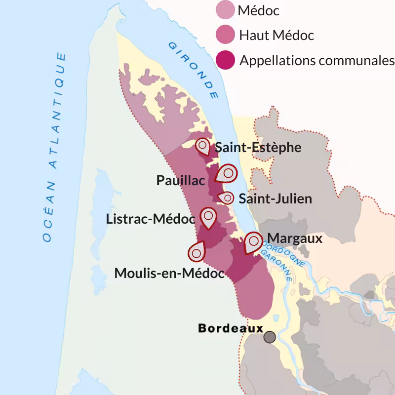 Khu vực sản xuất rượu vang Medoc