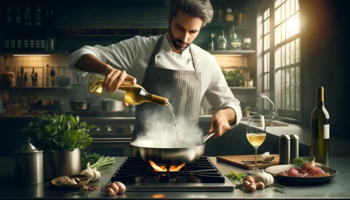 Cách sứ dụng rượu vang trắng nấu ăn nâng tầm hương vị