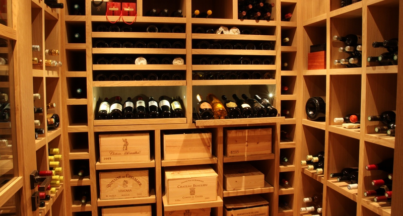 Sử dụng tủ rượu vang nội thất