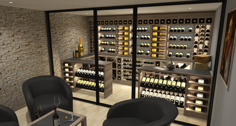 Cách sắp xếp rượu vang trong hầm