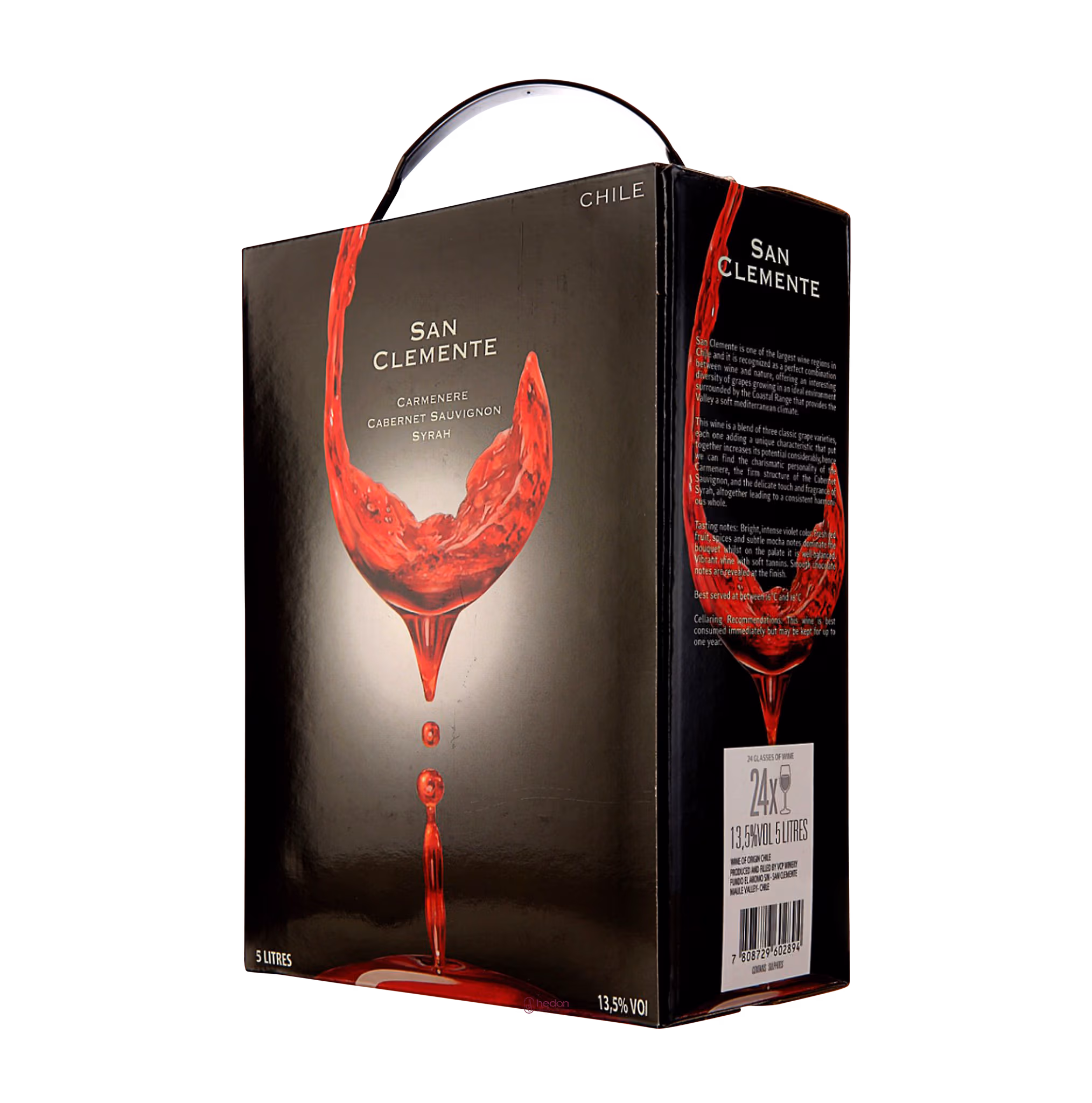 Rượu vang Chile San Clemente 5L