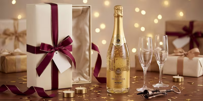 Rượu vang Pháp Louis Eschenauer 24 Carat Gold Muscat Sparkling