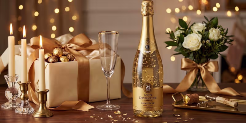 Rượu vang Pháp Louis Eschenauer 24 carat Gold Esprit D’Or Sparkling