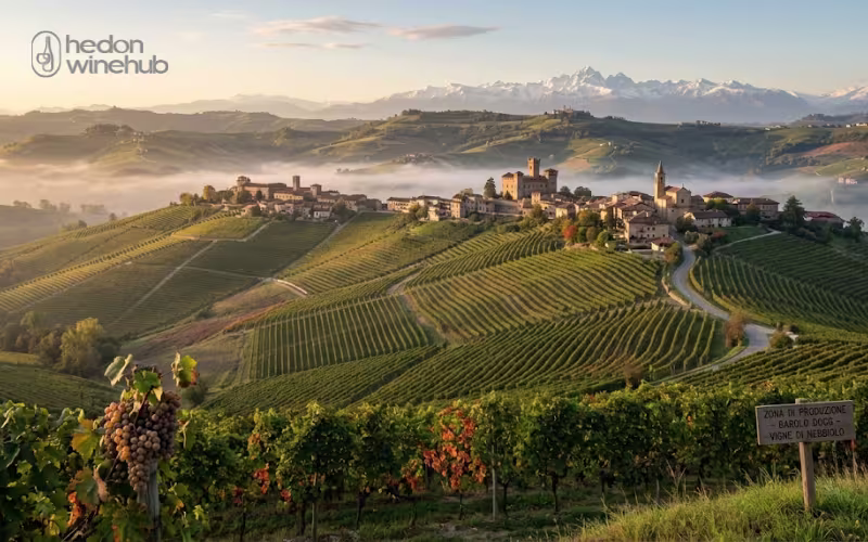 Vùng phổ biến của rượu vang Nebbiolo