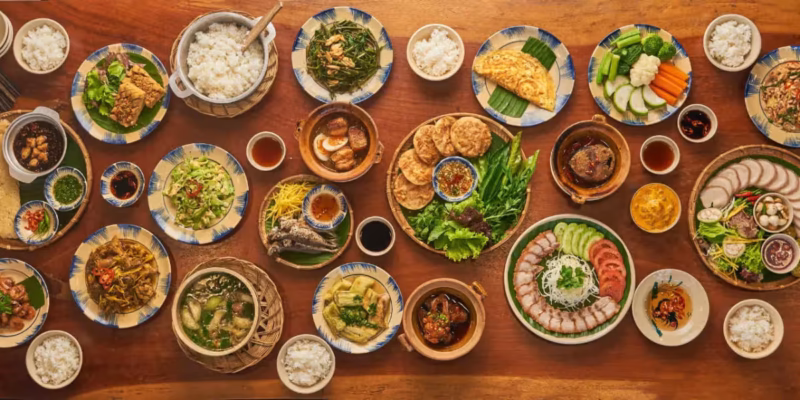 Rượu vang kết hợp với món ăn truyền thống